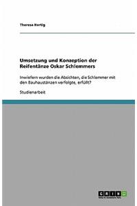 Umsetzung und Konzeption der Reifentänze Oskar Schlemmers