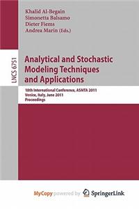 Analytical and Stochastic Modeling Techniques and Applications