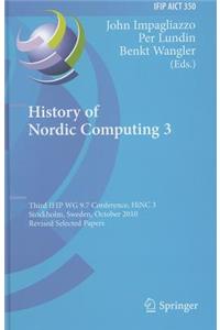 History of Nordic Computing 3