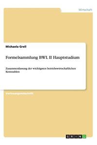 Formelsammlung BWL II Hauptstudium