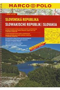 Slovakia Marco Polo Road Atlas: 1:200 000