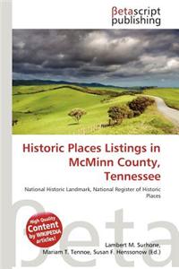 Historic Places Listings in McMinn County, Tennessee