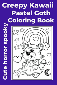 Creepy Kawaii Pastel Goth Coloring Book cute horror spooky