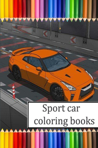 Sport car coloring book