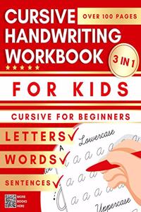 Cursive Handwriting Workbook For Kids