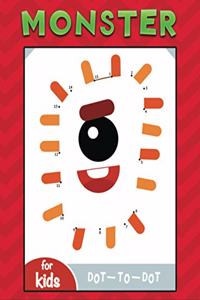 monster dot to dot for kids