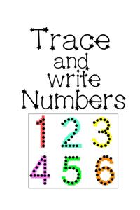Trace and Write Numbers