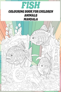 Mandala Colouring Book for Children - Animals - Fish