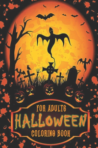 halloween coloring book for adults: official halloween coloring book 100 designs 8.5x11"