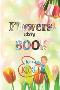 Flowers coloring book for kids