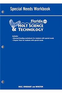 Florida Holt Science & Technology: Special Needs Workbook: Blue Level