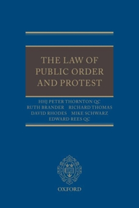 The Law of Public Order and Protest