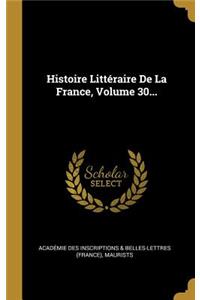 Histoire Littéraire De La France, Volume 30...