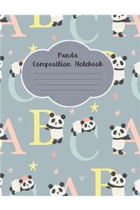 Panda Composition Notebook