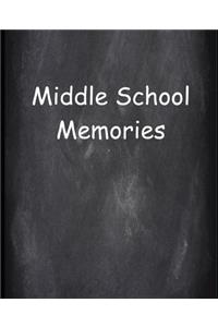 Middle School Memories Chalkboard Design School Composition Book