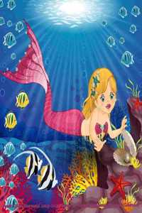 Sweet Little Mermaid 2019-2020 Large 18 Month Academic Planner Calendar