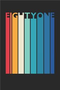 Gaming Notebook for 81 Year Old Women and Men - Vintage Gaming Journal - 81st Birthday Gift for Gamer Diary