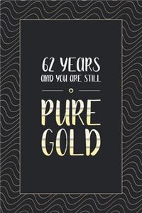 62nd Birthday Notebook