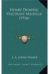Henry Dundas, Viscount Melville (1916)