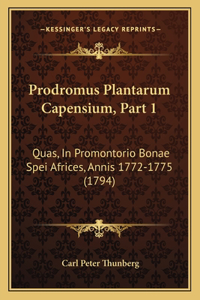 Prodromus Plantarum Capensium, Part 1