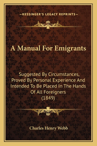 Manual For Emigrants