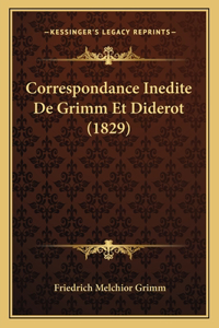Correspondance Inedite De Grimm Et Diderot (1829)