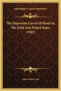 The Dispersion Curves Of Rosin In The Solid And Melted States (1902)
