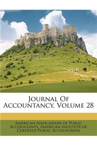 Journal of Accountancy, Volume 28