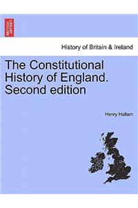 The Constitutional History of England. Second Edition. Vol. I.