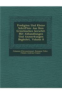 Predigten Und Kleine Schriften