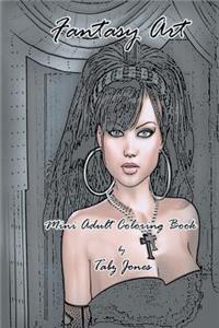 Fantasy Art Mini Adult Coloring Book
