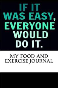 My Food and Exercise Journal