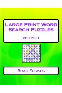 Large Print Word Search Puzzles