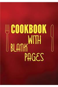 Cookbook with Blank Pages