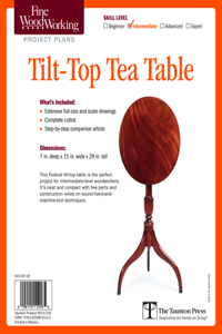 Fine Woodworking's Tilt-Top Tea Table Plan