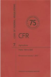 Agriculture, Parts 700 to 899