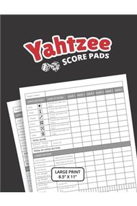 Yahtzee Score Pads