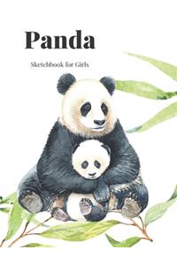 Panda Sketchbook for Girls