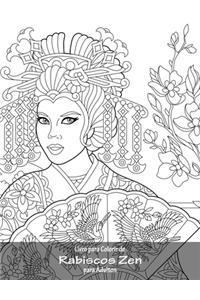 Livro para Colorir de Rabiscos Zen para Adultos