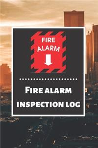 Fire alarm inspection log