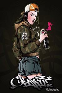 Composition Notebook Graffiti cover style for girls