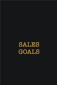 Sales Goals