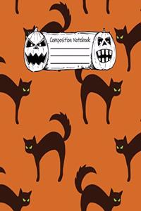 Abstract Halloween Pattern Volume 12 Wide Ruled Journal