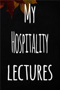 My Hospitality Lectures: The perfect gift for the student in your life - unique record keeper!