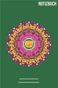 Notizbuch Gepunktet Mandala Katzen