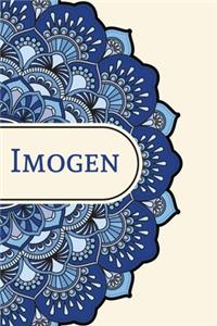 Mandala Notebook with Personalized Monogram Imogen