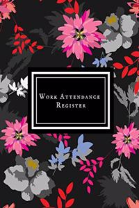 Work Attendance Register