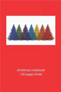 christmas notebook 120 pages lined
