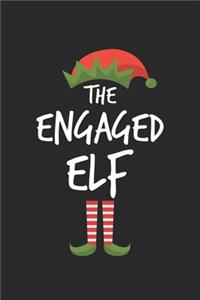 Funny Engaged Elf Christmas Notebook Gift