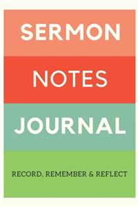 Sermon Notes Journal